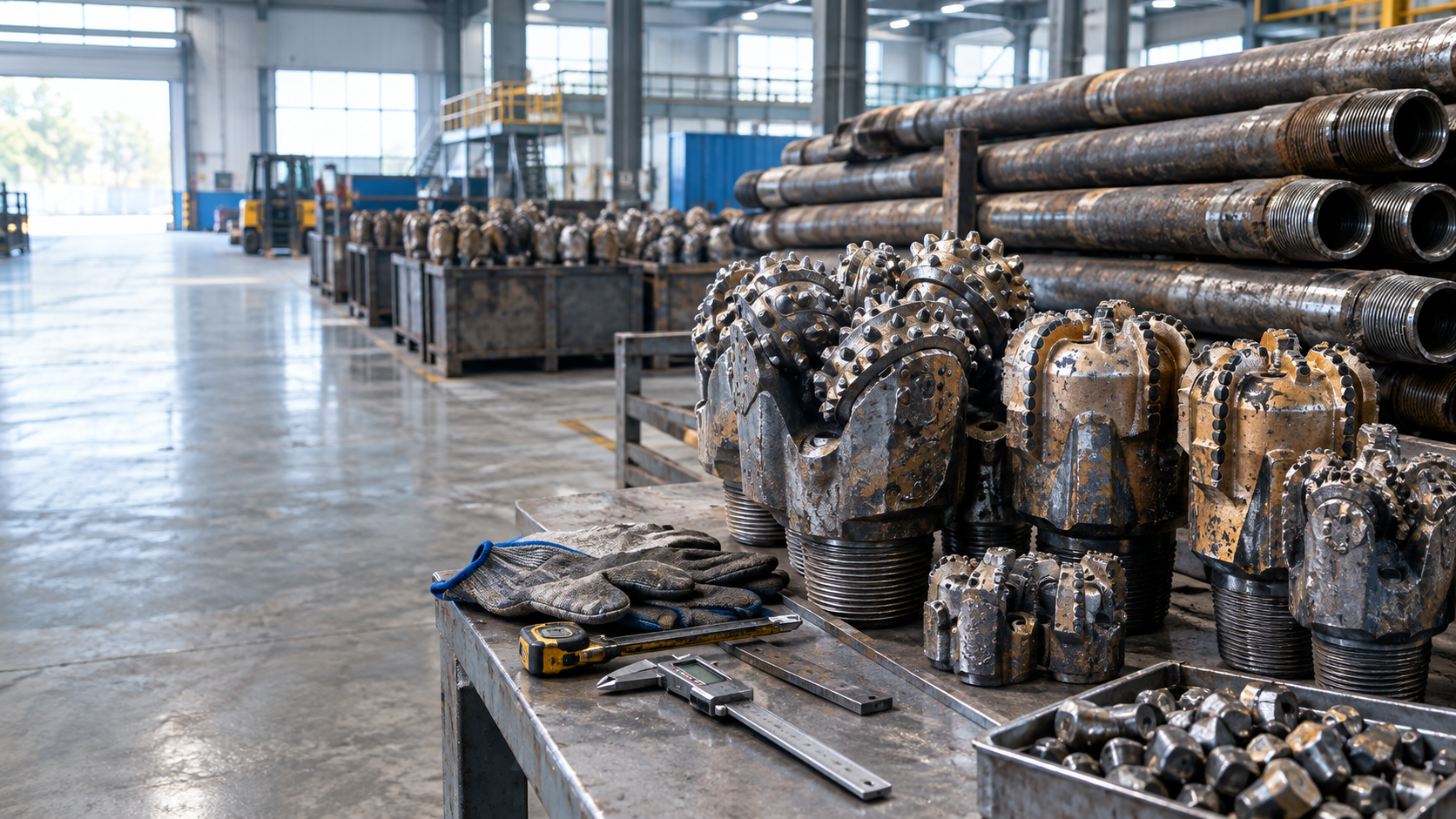 What We Recycle: Used Tricone Bits, PDC Drill Bits, Drill Pipes and Tungsten Carbide Components